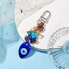 Blue Evil Eye Lampwork Pendant Decooration HJEW-JM01969-05-2