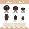 600Pcs 6 Styles Dyed Natural Wood Beads WOOD-WR0001-19-2