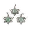 Natural & Synthetic Mixed Gemstone Pendants G-I366-02P-2