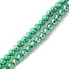 Baking Paint Synthetic Non-Magnetic Hematite Beads Strands G-H020-K01-05-1