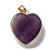 Natural Amethyst Pendants G-K335-04G-17-3