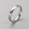 201 Stainless Steel Simple Plain Band Ring for Men Women RJEW-WH0015-06F-1