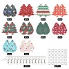 DIY Christmas Themed Earring Making Kits DIY-SC0014-35P-2