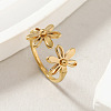 304 Stainless Steel Open Cuff Rings for Women FS-WG642B9-06-1