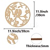 Laser Cut Unfinished Basswood Wall Decoration WOOD-WH0113-117-2