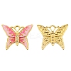 Golden Stainless Steel with Enamel and Glass Pendants PW-WG53205-03-1