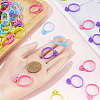 100Pcs 4 Colors Silicone Pastry Bag Tie Rings AJEW-CN0001-70-3