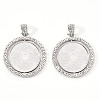 Alloy Pendant Cabochon Settings Y-PALLOY-S107-005P-RS-1