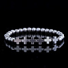 Aluminium & Magnesium Alloy Beads Stretch Bracelets for Men Women OO9310-1