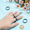4Pcs 4 Styles Stainless Steel Grooved Finger Ring Settings STAS-LP0001-43EB-03-3