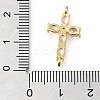 Brass Pave Cubic Zirconia Connector Charms KK-M101-03A-G02-3