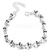 Alloy Skull Link Bracelets WH-WG07BCE-01-1