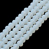 Imitation Jade Solid Color Glass Beads Strands EGLA-A034-J10mm-MD06-2