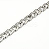Tarnish Resistant Fashionable 304 Stainless Steel Curb Chain/Twisted Chain Necklaces LS-STAS-A028-N126P-2