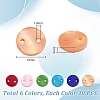180Pcs 6 colors Spray Paint Natural Freshwater Shell Links/Connectors SHEL-GA0001-28-2