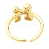 Rack Plating Brass Open Cuff Rings RJEW-S394-01G-K-3