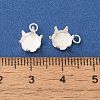 Ion Plating(IP) 304 Stainless Steel Charms Rhinestone Claw Settings STAS-U025-02B-S-3