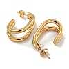 PVD Vacuum Plating 202 Stainless Steel Hoop Earring EJEW-H003-17G-2