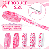 5 Rolls 5 Styles Polyester Awareness Ribbon Printed Grosgrain Ribbon OCOR-PH0005-33-2