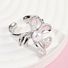 Brass Cuff Rings for Women RJEW-F182-06P-2