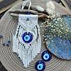 Cotton and Linen Cord Macrame Woven Tassel Wall Hanging LS-EVIL-PW0002-10A-1