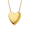 Stainless Steel Heart Pendant Necklaces WG55877-01-3