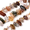 Natural Rutilated Quartz Beads Strands G-Z091-A06-2