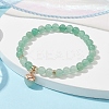 Natural Green Aventurine Round Beaded Stretch Bracelets BJEW-JB09727-05-2