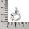Rack Plating Brass Micro Pave Clear Cubic Zirconia Twister KK-A222-03C-P-3