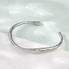 304 Stainless Steel Open Cuff  Bangles for Women BJEW-R019-03P-03-3