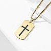 304 Stainless Steel Military Tag Necklaces KD7278-1-1