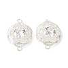 Flower Brass Connector Charms KK-A253-04S-1