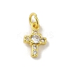 Brass Micro Pave Cubic Zirconia Charms KK-M283-20E-01-1