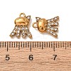 304 Stainless Steel Rhinestone Pendants STAS-L318-21G-03-3