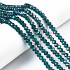 Electroplate Glass Beads Strands X-EGLA-A034-T6mm-B25-1