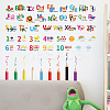 Translucent PVC Self Adhesive Wall Stickers STIC-WH0015-339-4