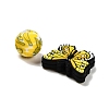 25Pcs Butterfly & Round Silicone Focal Beads SIL-L005-02E-3