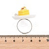 Afternoon Tea Resin & Plastic Adjustable Finger Rings for Women RJEW-K317-01B-3