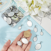60Pcs 3 Styles 304 Stainless Steel Pendant Cabochon Settings STAS-BBC0009-27-3