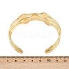 22MM Brass & ABS Plastic Pearl 3 Line Cuff Bangles for Women LS-BJEW-L707-01G-5