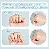 20Pcs Silicone & Acrylic & EVA Invisible Ring Size Adjuster FIND-NB0006-70-4