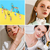 40Pcs 4 Styles Rack Plating Alloy Enamel Pendants ENAM-CJ0002-81-8
