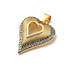 Brass Micro Pave Cubic Zirconia Pendants KK-A266-04C-G-2