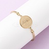 Religion 304 Stainless Steel Link Bracelets for Women BJEW-F524-02A-G-2
