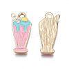 Rack Plating Alloy Enamel Pendants X-PALLOY-N172-033B-3