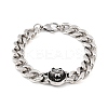 304 Stainless Steel Link Bracelets LS-BJEW-D379-11ASP-2