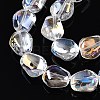 Electroplate Glass Beads Strands EGLA-T021-08B-3