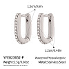 304 Stainless Steel Hoop Earrings for Women KE4093-2-1