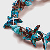 Synthetic Turquoise Dyed Beads Strands G-P507-04Q-3