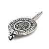 304 Stainless Steel Big Pendants STAS-V008-09AS-2